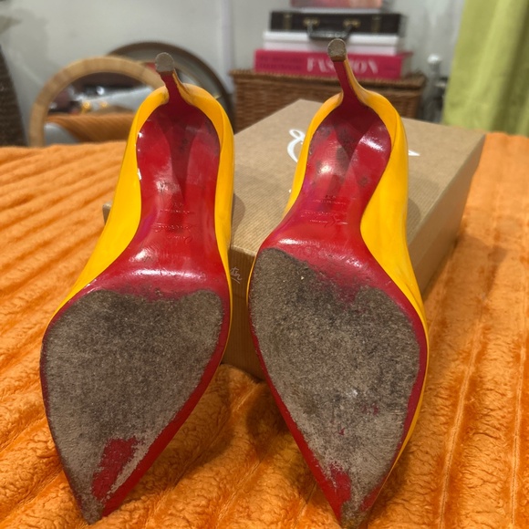 Yellow Patent Pigalle Follies 100 size 41 - Picture 4 of 5